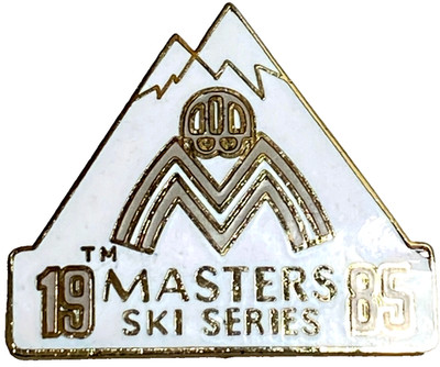 Vintage Magic Mountain Vermont Masters Ski Series 1985 Pin pinback