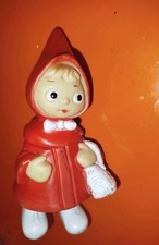 Raro Pupazzo Gomma Cappuccetto Rosso LEDra Ledraplastic No Biserka Rubbertoys
