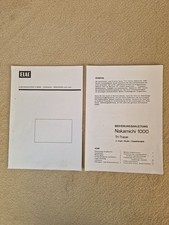 Seltene Nakamichi 1000 ,Tri-Tracer, Bedienungsanleitung,von Elac in Deutsch,1975