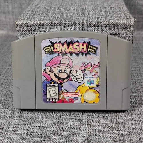 Super Smash Bros. N64 (Nintendo 64, 1999) Authentic Tested Working Faded Label