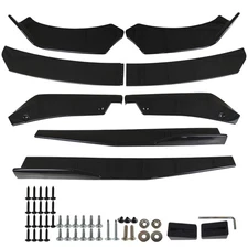 For 2004-2021 Mazda 2 3 5 Front Bumper Lip Splitter Spoiler Side Skirt Body Kit