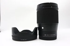Sigma 16mm f/1.4 DC DN Contemporary for Canon EF-M Lens and Lens Hood