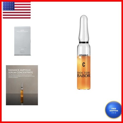 Doctor BABOR Radiance Ampoules Serum, 20% Vitamin C Treatment, Hyaluronic Acid