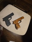 Vintage Wooden Gun Molds Leather Holster Forms Hand Carved Tooling Pair — photo 4