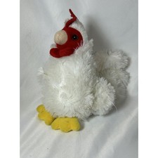 Plush White Chicken Aurora 6 in Stuffed Toy 2017