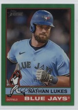 2025 Topps Heritage High Number Chrome Green Border 35/99 Nathan Lukes #601 2g8