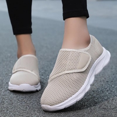 Women Wide Fit Walking Shoes Orthopedic Diabetic Comfort for Swollen Feet on