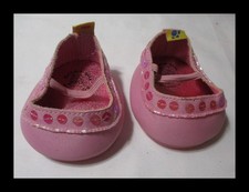 Build A Bear Workshop Pink Slip On Shoes with Sequins