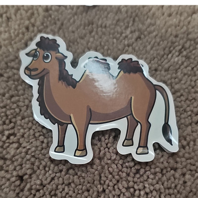Cartoon Camel Diary Stickers Scrapbooking Brown Black White Animals Theme