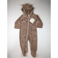 Kate Quinn Bear Velour Jumpsuit 6-9 Months 
