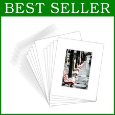 Complete Set of 50 White Picture Mats 8x10 for Photos