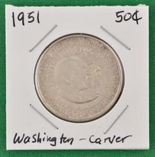 1951 50C Washington Carver Half Dollar Silver Commerative