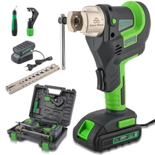 Power Flaring Tool Kit for 1/4" - 3/4" HVAC Cordless Flare Tool with Metric and