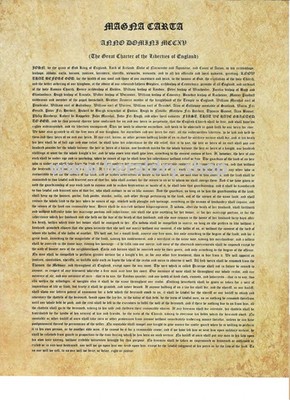 Magna Carta Replik auf 21,59 x 27,94 cm Papier im antiken Stil