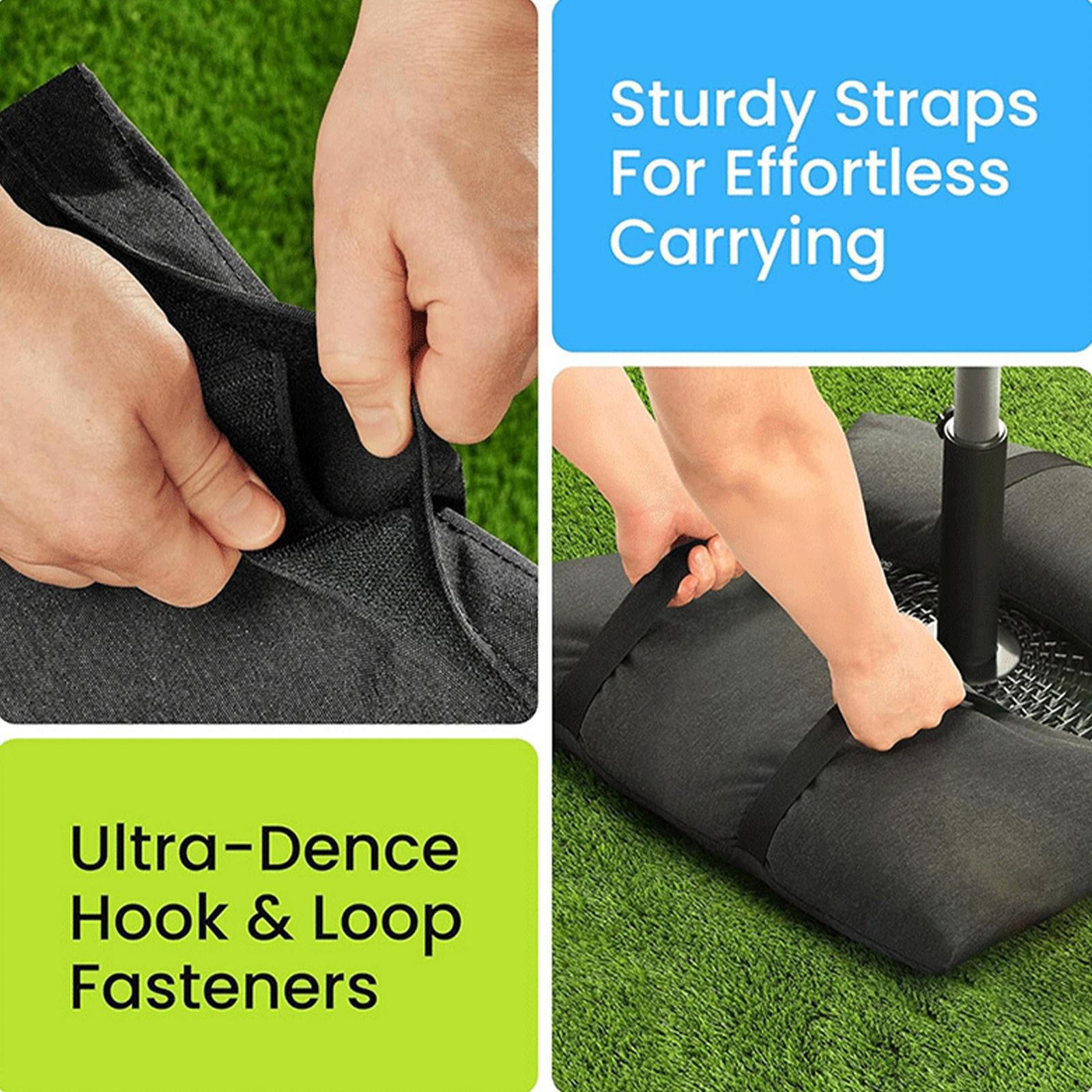 2 Pcs Weight Sand Bag For Balance Canopy Tent Gazebo Anchor Umbrella Base Bags  thumbnail 12