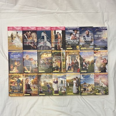 Lot of 21 Harlequin Love Inspired Romance Suspense Paperback Books
