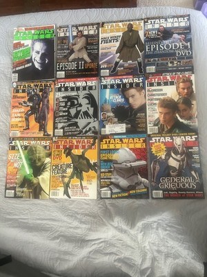 Star Wars Insider Lot of 12 Used Issues: #50, 54-61, 63, 74-75