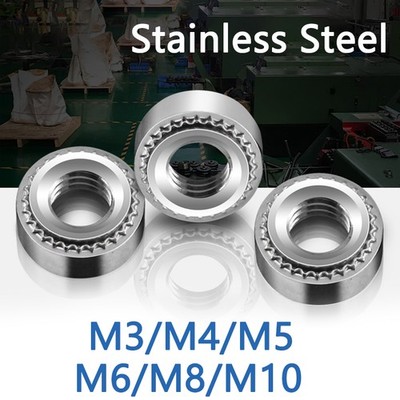 A2 Stainless Steel PEM Type Self Clinching Nuts Metric M3-M10 Press-in Rivet Nut