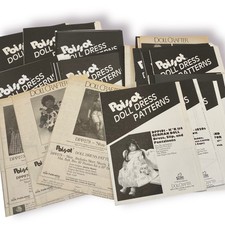 Lot of over 40 Poissot Patterns for Doll Clothing from Doll Crafter Mag - Uncut