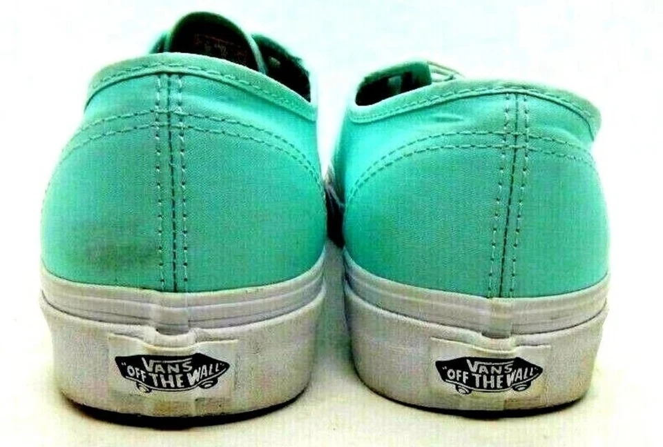 Tênis Vans unissex de lona azul claro tamanhos de sapato masculino 7,5 feminino 9 - Imagem 3 de 4