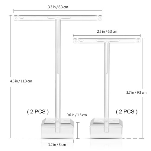 4 Stück Ohrring Display Ständer T Form für Schmuck Organisation - Bild 12 von 12