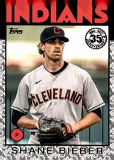 Shane Bieber 2021 Topps 1986 Topps Baseball 35th Anniversary #/70