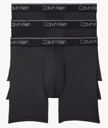 Calvin Klein Men’s Micro Stretch Boxer Briefs 3-Pack Black Small- NWT