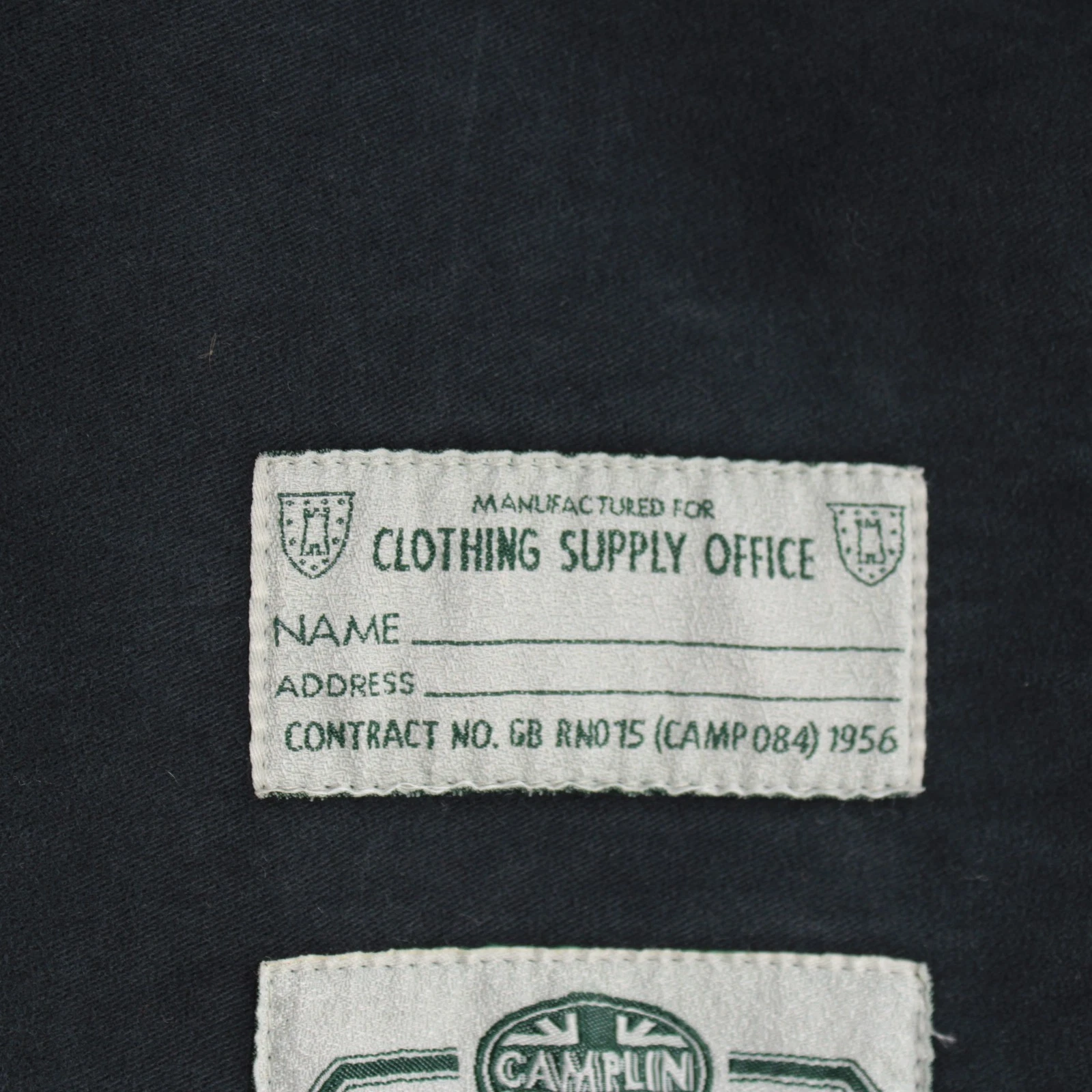 Camplin NWT 100% Cotton Pea Coat w/ Removable Lining Size 52 (L US) In Blue - product detail image 10