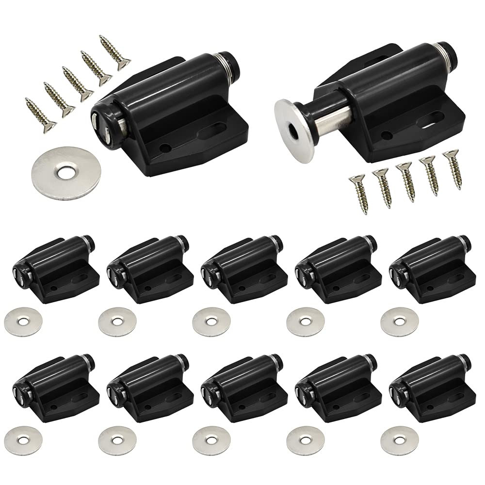 12Pack Magnetic Touch Push to Open Door Latch for Heavy Duty Door Push Releas...