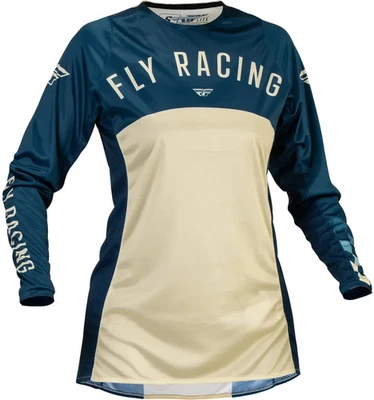 FLY RACING Lite Damen Jersey Hemd navy-blau/Elfenbein Gr. M Motocross MX MTB - Bild 1 von 4