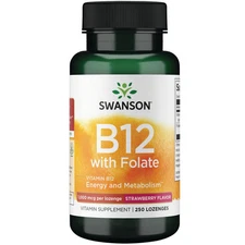 Swanson Vitamin B-12 Lozenges 1,000 Mcg 250 Lozenges