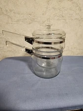 Vintage Pyrex Flameware Double Boiler P 81 C  A12 B1