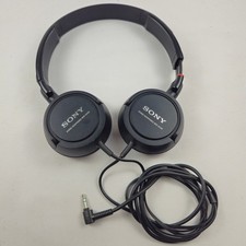 Sony MDR-ZX100 Wired Stereo Headphones On-Ear 3.5mm Black Tested Works