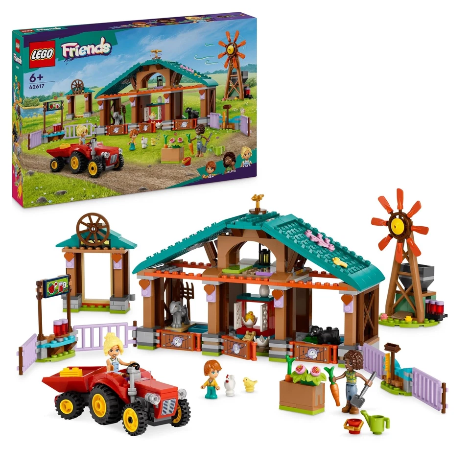 LEGO Friends 42617 Auffangstation für Farmtiere – Spielset mit Tieren - Neu