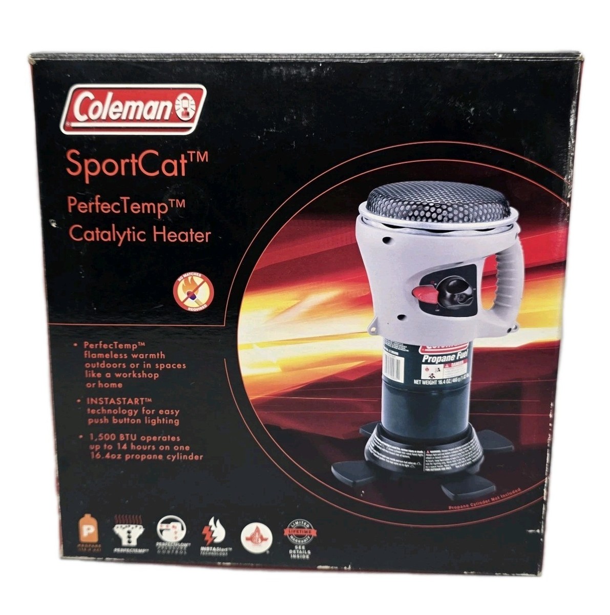 vintage coleman catalytic heater sportcat propane heater