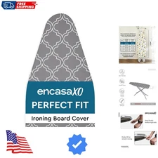 Encasa Ironing Board Covers 44 x 13.5 inch Drawstring Tightening with Thick 3...