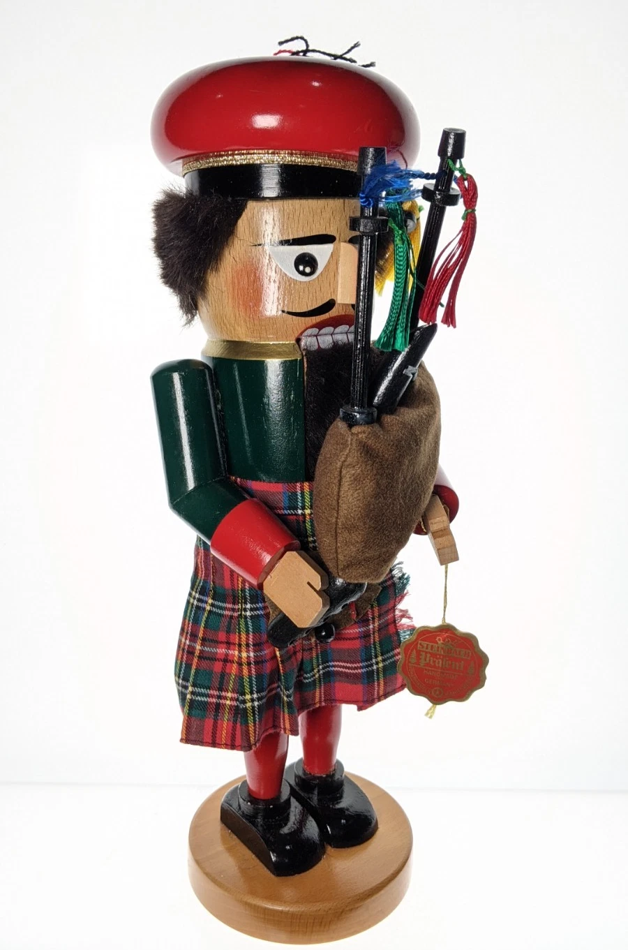 Steinbach Scottish Bagpiper Nutcracker S682 – 15” Wooden – Germany