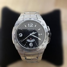 Alpina Avalanche GMT Chronograph Black Dial Stainless Steel 43mm US TAX Included