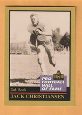 Jack Christiansen Detroit Lions 1991 ENOR HOF #27 Colorado State Rams