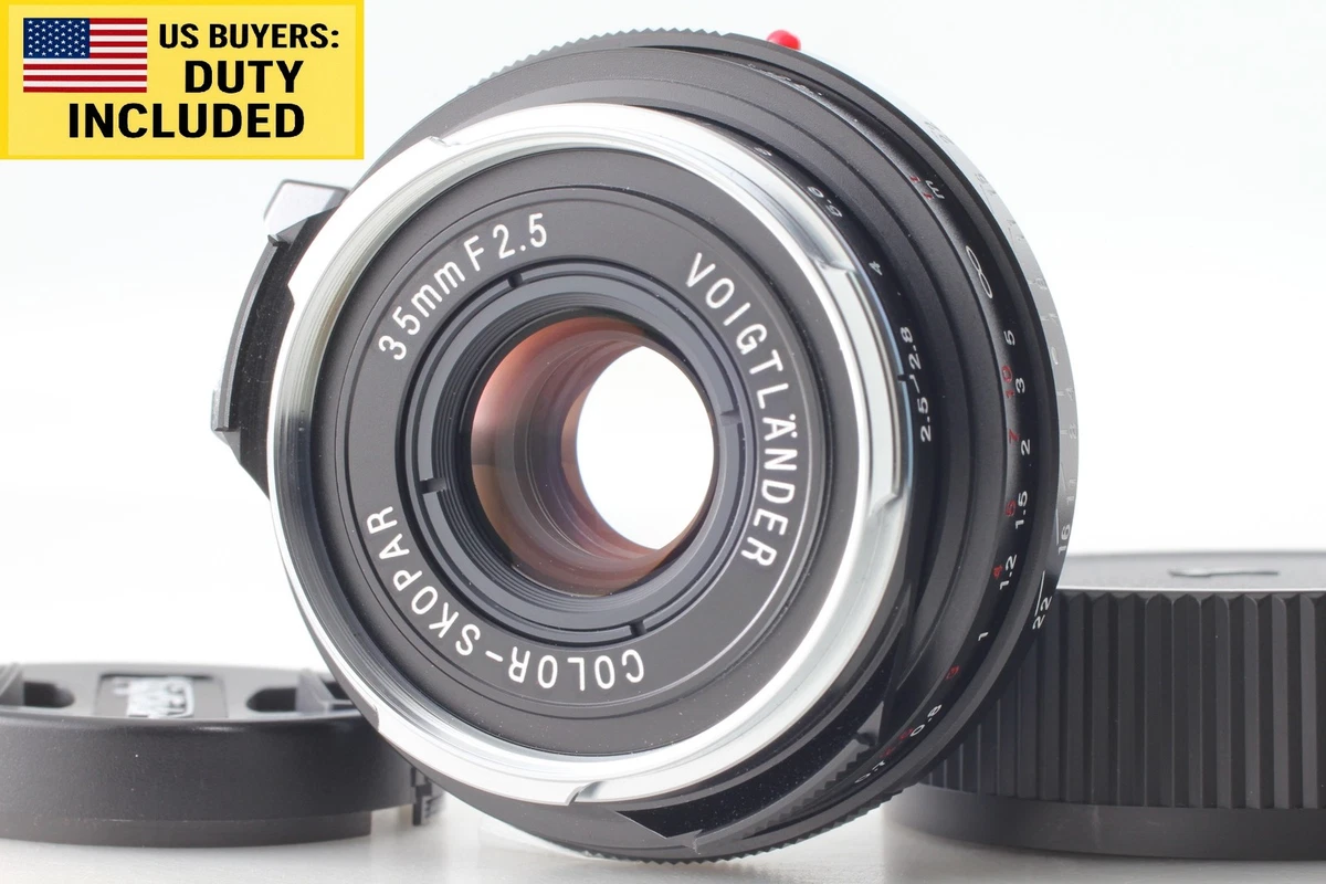 Voigtländer Camera Lenses 35mm Focal f/2.5 Maximum Aperture for