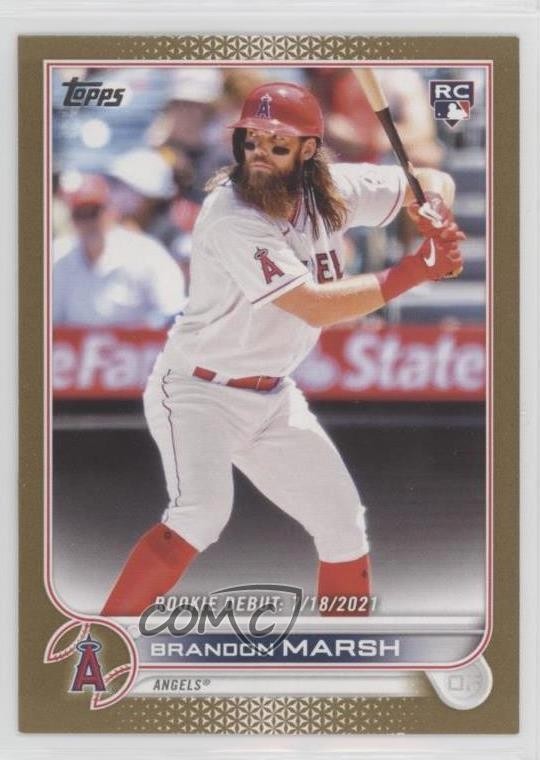 2022 Topps Update Rookie Debut Gold 555/2022 Brandon Marsh #US35 1bi0