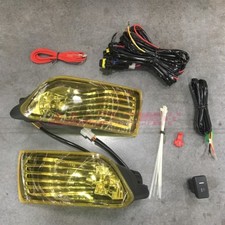 For 2005-2010 Scion Tc Fog Lights W Bezelwiringswitch Kit Yellow Lens Pair