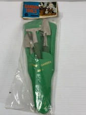 VINTAGE MINIATURE GARDENING TOOLS Rake Shovel Spade Small Mini Littles Green New