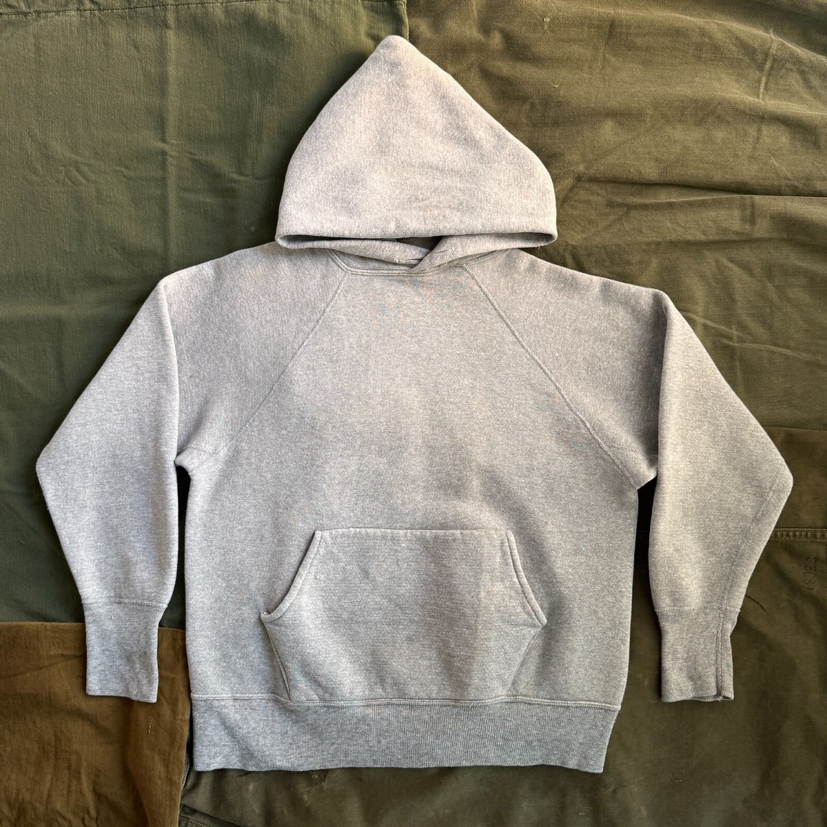 60’s SEARS Sweat Hoodie Vintage 1960s Sears Heather Grey Heavy Cotton Gusset