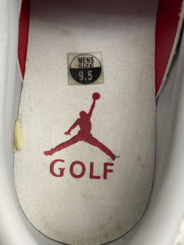 Mens NIKE JORDAN ADG 4 Golf Shoes, White Cement / Red, DM0103-105 US Size 9.5 - Picture 3 of 19