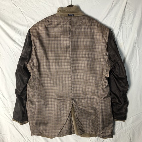 Saddlebred 48L Men's Brown Cotton Corduroy 2 Button Single Vent Sport Coat - Picture 9 of 9