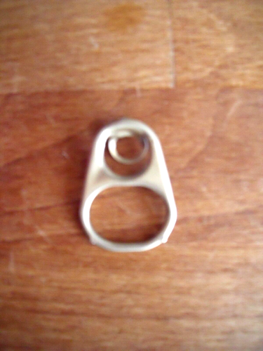 100 Aluminum Food Can Rings All Gold Coloured Various Types Crafts ETC See Pics - Picture 2 of 2