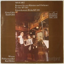 EMIL & ELENA GILELS MOZART PIANO CON. FOR 2 PIANOS ETERNA ED.1 STEREO 826764 NM