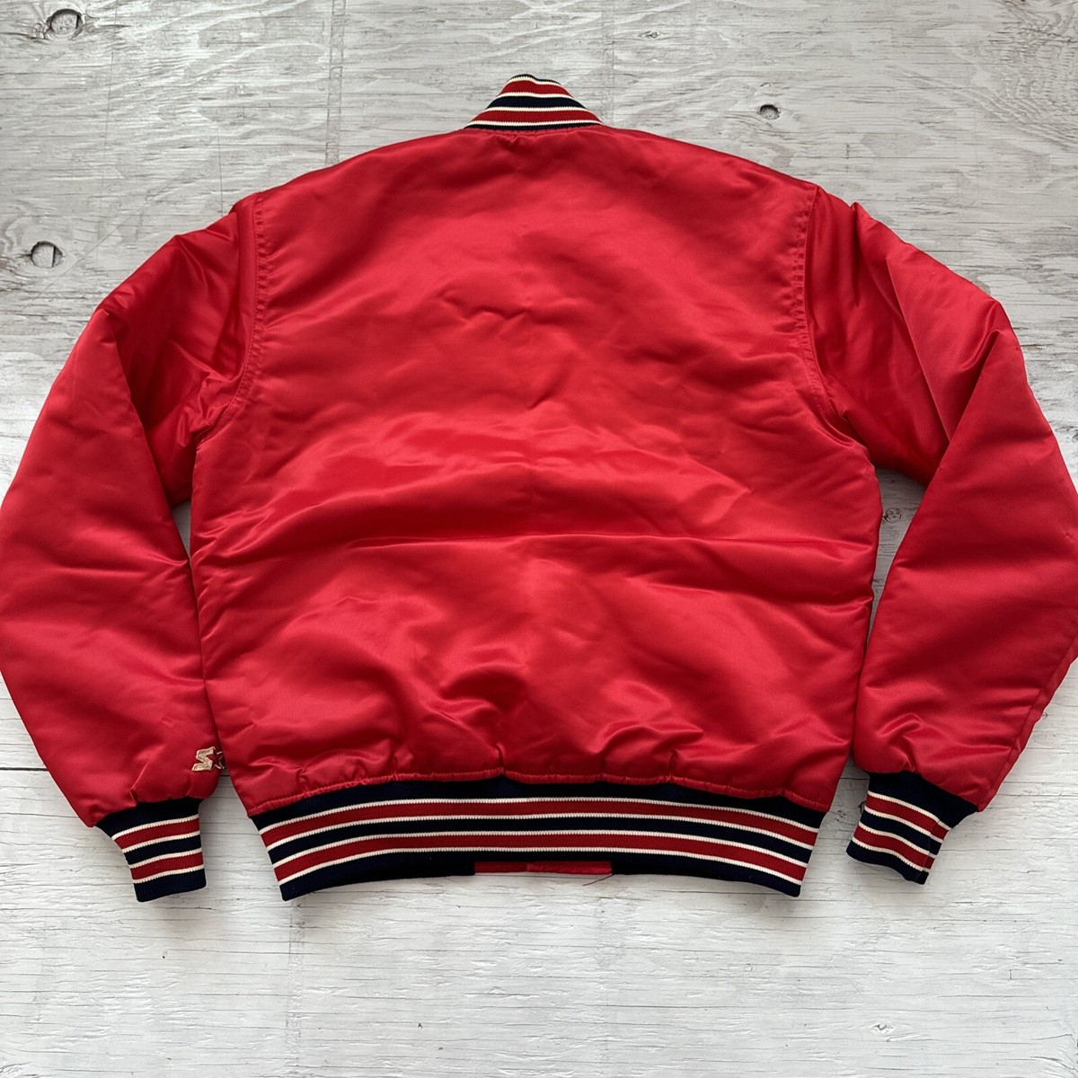 MLB セントルイス カージナルス　サテンジャンパー　Lサイズ　90年代前期 Vintage 90s MLB Starter St Louis Cardinals Baseball Satin Jacket