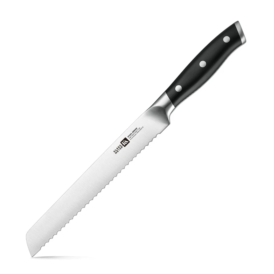 Klaus Meyer Stahl High Carbon Tri-ply Steel 8 inch Bread Knife